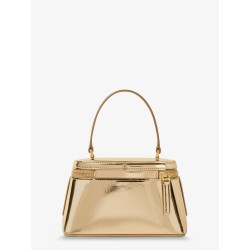 Antigona mirror-effect leather beauty case