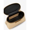 Antigona mirror-effect leather beauty case