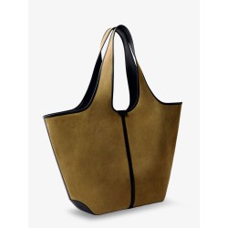 Douce suede and leather shoulder bag