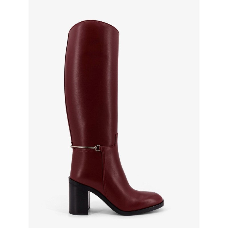 Gucci Rosso Ancora leather boots