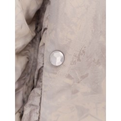 Minimal printed fabric bomber