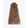 Albee mini dress with feathers detail