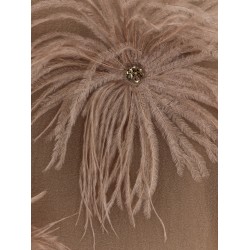 Albee mini dress with feathers detail