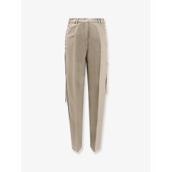 Wool blend trousers