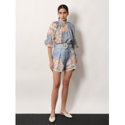 Cascadian Tuck ramie shorts