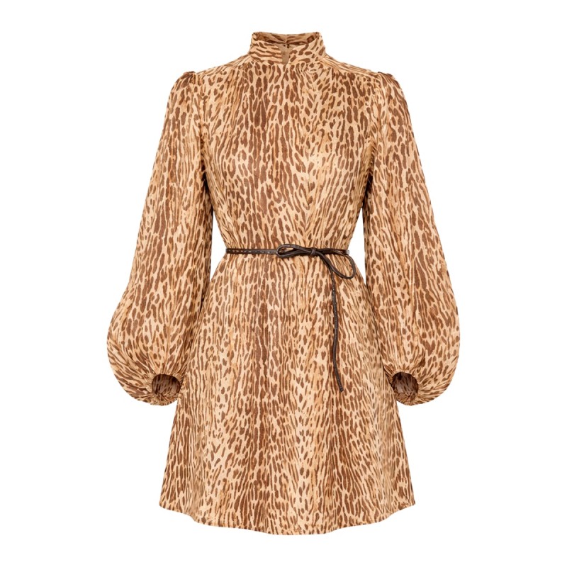 ANIMAL PRINT MINI DRESS