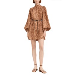 ANIMAL PRINT MINI DRESS