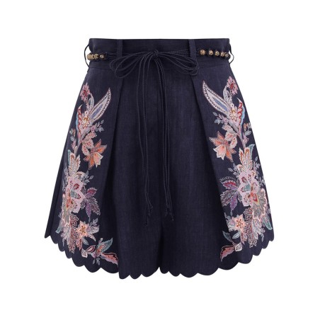 SHORTS WITH DARTS "RHIANNON"