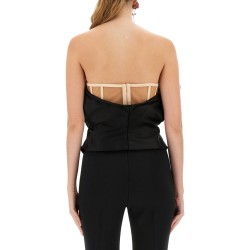 SCULPTURAL BUSTIER TOP