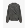 Shawl-Lapel wool cardigan