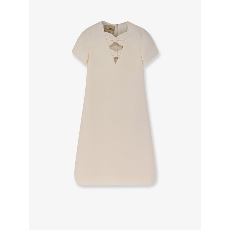 Virgin wool and silk mini dress