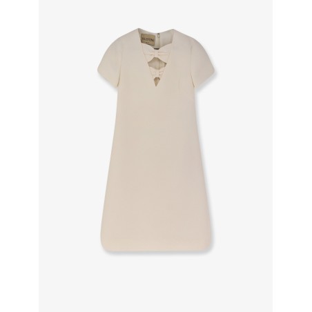 Virgin wool and silk mini dress