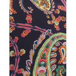 Multicolor fabric trousers