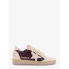 Ball Star leather sneakers with glittered insert