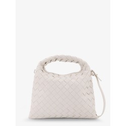 Mini Hop leather crossbody bag with Intrecciato pattern