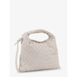 Mini Hop leather crossbody bag with Intrecciato pattern