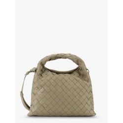 Mini Hop leather crossbody bag with Intrecciato pattern