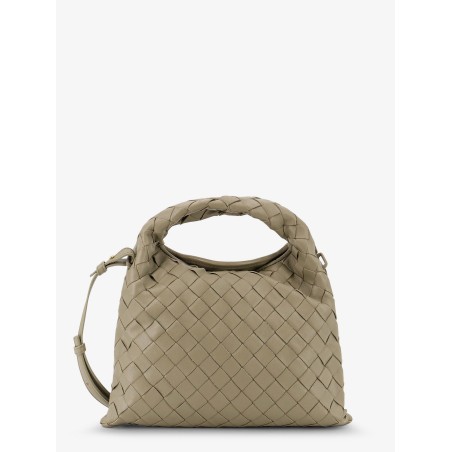 Mini Hop leather crossbody bag with Intrecciato pattern
