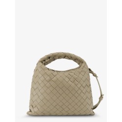 Mini Hop leather crossbody bag with Intrecciato pattern