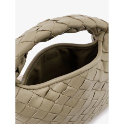 Mini Hop leather crossbody bag with Intrecciato pattern