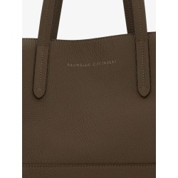BC Duo hammered leather shoulder bag