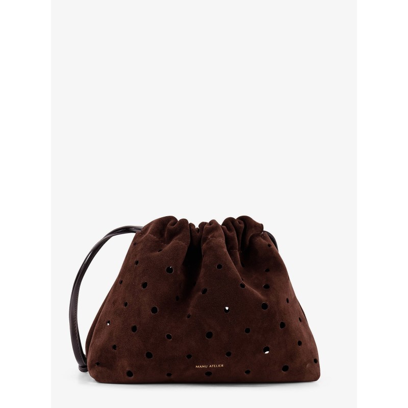Romy suede shoulder bag