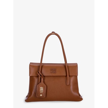 Solitaire leather crossbody bag with lettering logo on the front