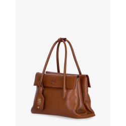 Solitaire leather crossbody bag with lettering logo on the front