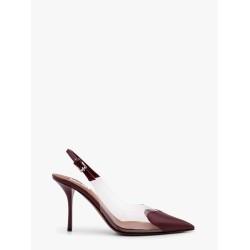 Leather and PVC Slingbacks 90