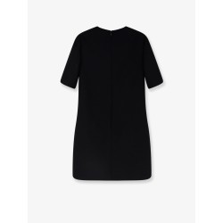 Virgin wool and silk mini dress