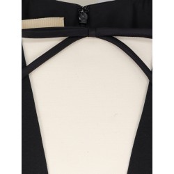 Virgin wool and silk mini dress