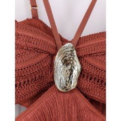 Amethyst fringed dress