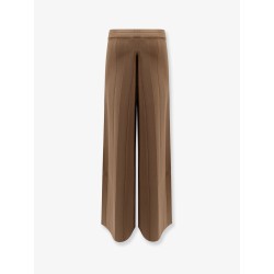 Lama viscose blend trousers
