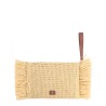 OVERSIZE RAFFIA CLUTCH BAG