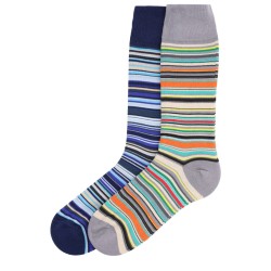 2-PACK STRIPED SOCKS