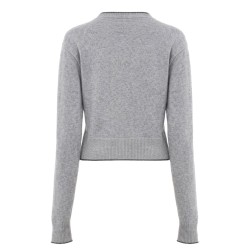 FITTED CARDIGAN WITH LOGO