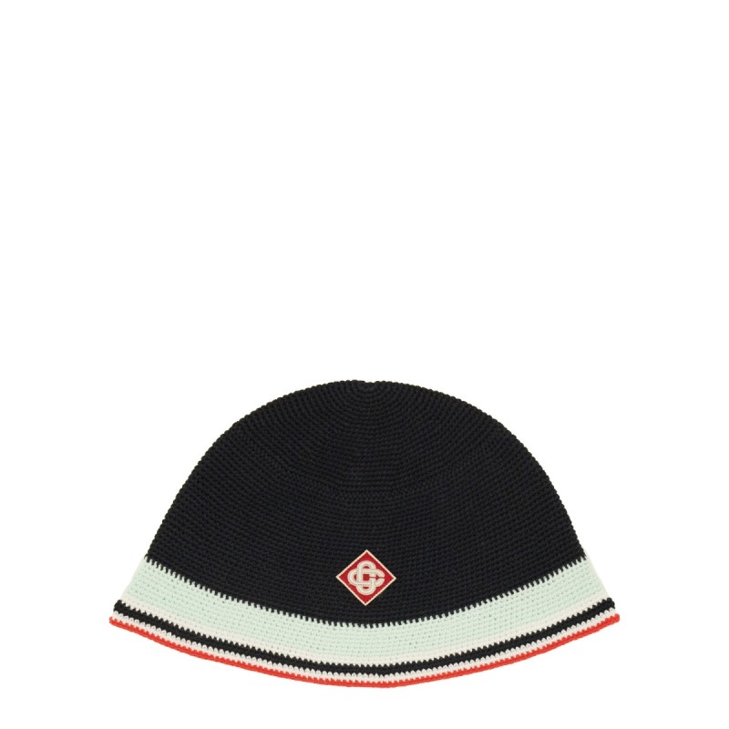 CROCHET HAT WITH LOGO