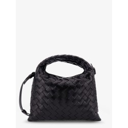 Mini Hop leather crossbody bag with Intrecciato pattern