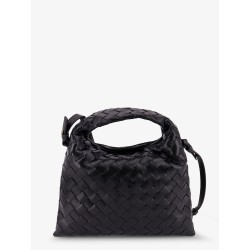 Mini Hop leather crossbody bag with Intrecciato pattern