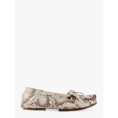 Indiana leather loafers with croco print