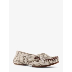 Indiana leather loafers with croco print