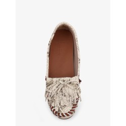 Indiana leather loafers with croco print