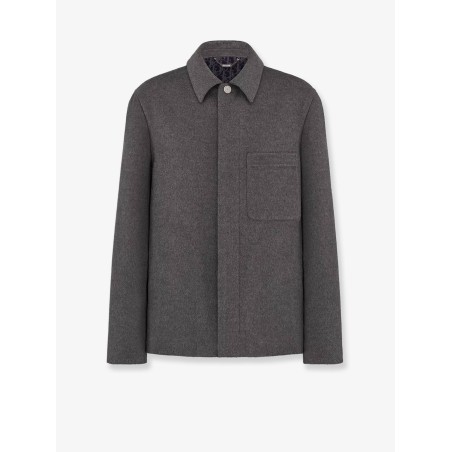 Virgin wool and cashmere coat