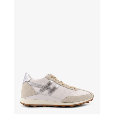 Nylon and suede sneakers