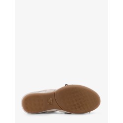 Mesh sneakers with suede inserts