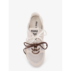 Mesh sneakers with suede inserts