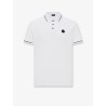 Cotton polo shirt with Logo patch