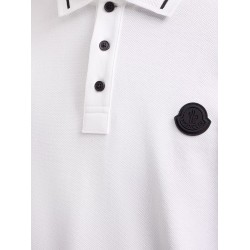 Cotton polo shirt with Logo patch