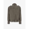 Suede Jacket with leather profiles