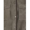 Suede Jacket with leather profiles